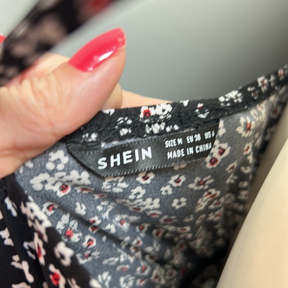 Shein Floral Maxi Dress with asymmetrical hemline - Picture 7 of 9